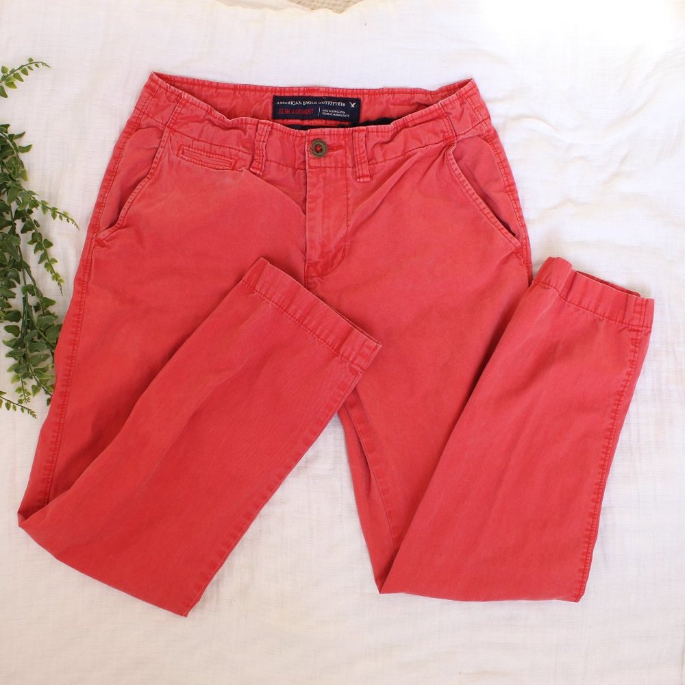 American Eagle Men's Slim Straight Pants - GUC
